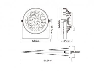Garden Light 25W RGB+CCT (C05) IP66
