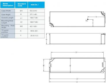 Transformator LED Netzteil Treiber - 100 W, 12 V DC, 8 A IP65