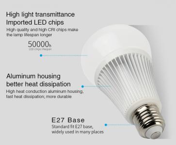 9 Watt /E27 RGB CCT LED Birne (FUT012)