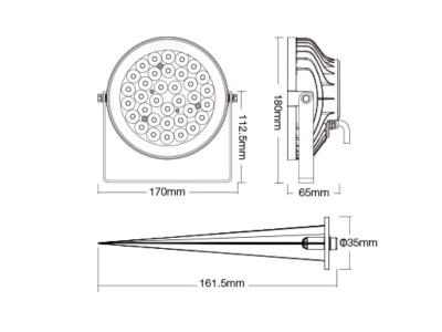 Garden Light 25W RGB+CCT (C05) IP66